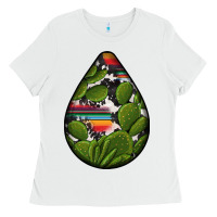 White mexican teardrop  5 Ladies Tee - BundleAndBundleShop