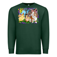 Sports Green easter farm chicks and bunny Premium Sweatshirt - RanaPortraitStore