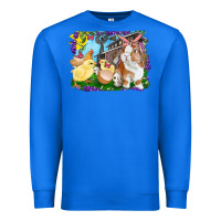 True Royal easter farm chicks and bunny Premium Sweatshirt - RanaPortraitStore