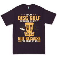 Plum i play disc golf because i like it not Premium Tee - linhVisuals