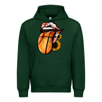 Forest Green Basketball Tongue Urban Hoodie - Jasminsmagicworld