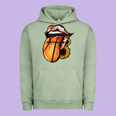 Basketball Tongue Urban Hoodie Designed By Jasminsmagicworld