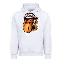 White Basketball Tongue Urban Hoodie - Jasminsmagicworld