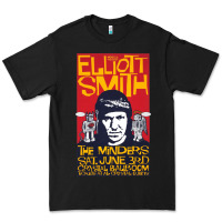 Black Elliott Smith Premium Tee - linhVisuals
