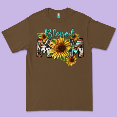 Blessed Mom Mother's Day Premium Tee Designed By Fadigitalartstudio