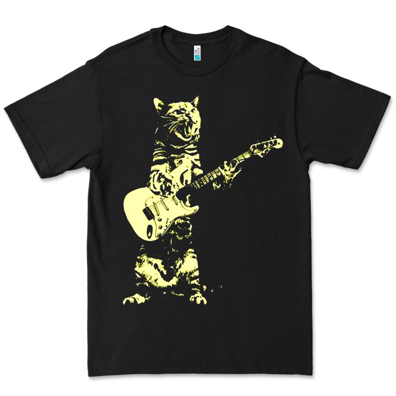 Cat Playing Guitar Premium Tee by linhVisuals | Teevron
