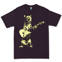 Plum cat playing guitar Premium Tee - linhVisuals