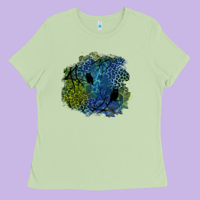 Halloween Patch  3 Ladies Tee Designed By Bundleandbundleshop
