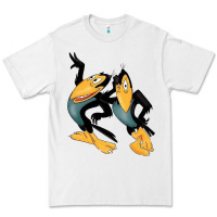 White Heckle and Jeckle Premium Tee - linhVisuals