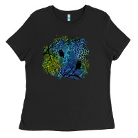 Black halloween patch  3 Ladies Tee - BundleAndBundleShop