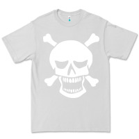 Dove Grey skull crossbones Premium Tee - linhVisuals
