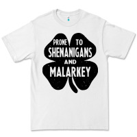 White prone to shenanigans and malarkey Premium Tee - linhVisuals