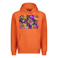 Carrot mardi gras sunflower cowhide leopard and glitter background Premium Hoodie - Artiststas