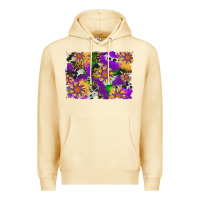 Pina Colada mardi gras sunflower cowhide leopard and glitter background Premium Hoodie - Artiststas