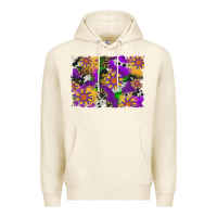 Tofu mardi gras sunflower cowhide leopard and glitter background Premium Hoodie - Artiststas