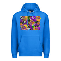True Royal mardi gras sunflower cowhide leopard and glitter background Premium Hoodie - Artiststas
