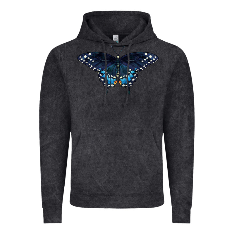 Black Swallowtail Butterfly Vintage Hoodie by LillyAllenDesigns | Teevron