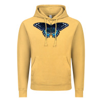 Vintage Mustard Black Swallowtail Butterfly Vintage Hoodie - LillyAllenDesigns
