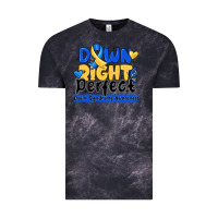 Cloud Black down right perfect down syndrome awareness Vintage Tee - CowhideDigitalArt