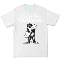 White i love you california bear state hug Premium Tee - linhVisuals