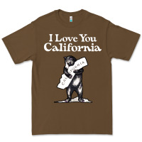 Cacao i love you california bear state hug Premium Tee - linhVisuals