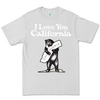 Dove Grey i love you california bear state hug Premium Tee - linhVisuals