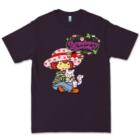 Plum strawberry shortcake and cat Premium Tee - linhVisuals
