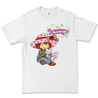 White strawberry shortcake and cat Premium Tee - linhVisuals
