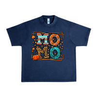 Navy Fall Autumn Leopard Momo Urban Heavy Tee - LillyAllenDesigns