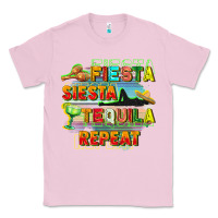 Bubblegum Pink Fiesta siesta tequila repeat Classic Tee - FaDigitalArtStudio