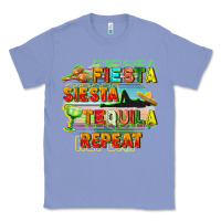 Colony Blue Fiesta siesta tequila repeat Classic Tee - FaDigitalArtStudio