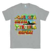 Heather Grey Fiesta siesta tequila repeat Classic Tee - FaDigitalArtStudio