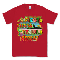 Red Fiesta siesta tequila repeat Classic Tee - FaDigitalArtStudio