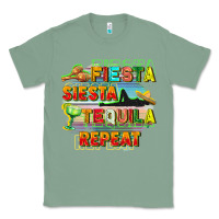 Sage Fiesta siesta tequila repeat Classic Tee - FaDigitalArtStudio