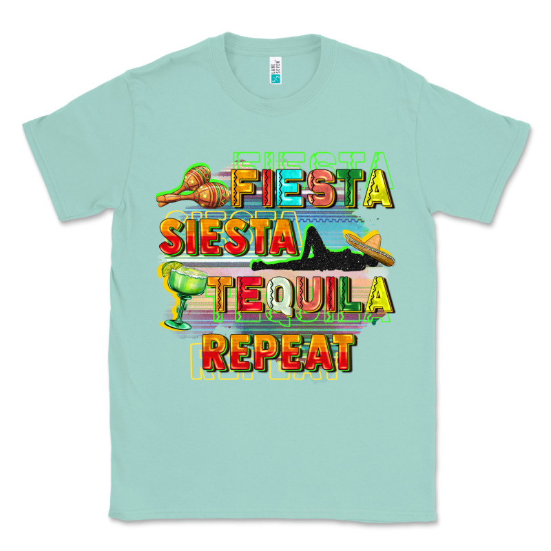Fiesta Siesta Tequila Repeat Classic Tee by FaDigitalArtStudio | Teevron