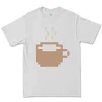 Dove Grey pixel coffee Premium Tee - linhVisuals