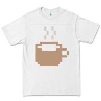 White pixel coffee Premium Tee - linhVisuals