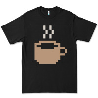 Black pixel coffee Premium Tee - linhVisuals