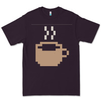 Plum pixel coffee Premium Tee - linhVisuals