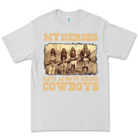 Dove Grey my heroes have always killed cowboys retro Premium Tee - linhVisuals