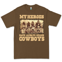 Cacao my heroes have always killed cowboys retro Premium Tee - linhVisuals