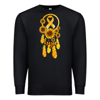 Black childhood cancer awareness dreamcatcher Premium Sweatshirt - Jasminsmagicworld