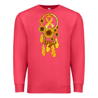 Cardinal childhood cancer awareness dreamcatcher Premium Sweatshirt - Jasminsmagicworld