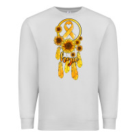 Dove Grey childhood cancer awareness dreamcatcher Premium Sweatshirt - Jasminsmagicworld