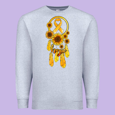 Childhood Cancer Awareness Dreamcatcher Premium Sweatshirt Designed By Jasminsmagicworld