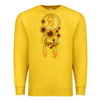 Lemon childhood cancer awareness dreamcatcher Premium Sweatshirt - Jasminsmagicworld