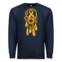 Navy childhood cancer awareness dreamcatcher Premium Sweatshirt - Jasminsmagicworld
