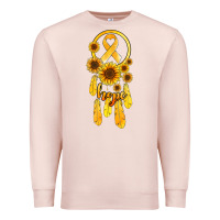 Pale Pink childhood cancer awareness dreamcatcher Premium Sweatshirt - Jasminsmagicworld