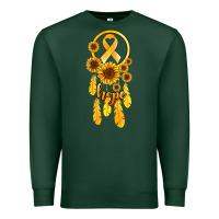 Sports Green childhood cancer awareness dreamcatcher Premium Sweatshirt - Jasminsmagicworld