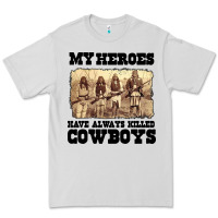 Dove Grey my heroes have always killed cowboys retro Premium Tee - linhVisuals